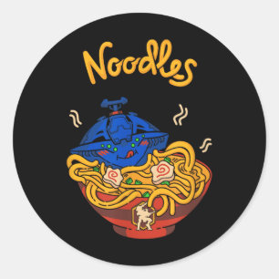 Nodens Noodles Classic Round Sticker