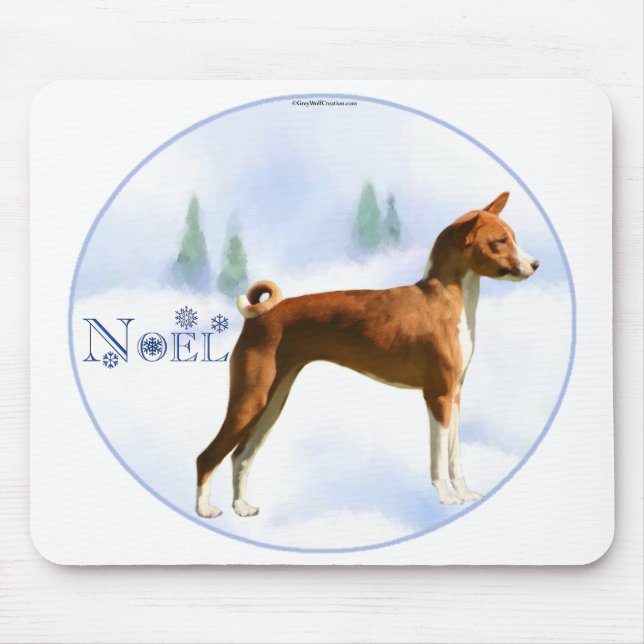 Noel Basenji Mousepad (Front)