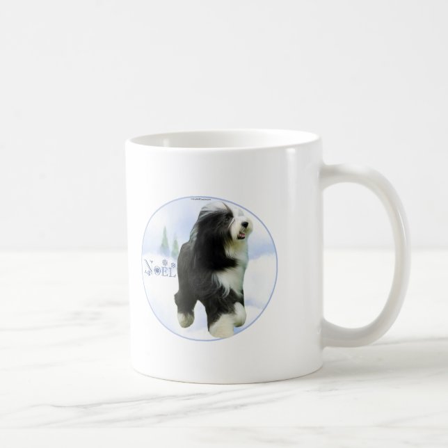 Noel Bearded Collie Coffee Mug (Right)