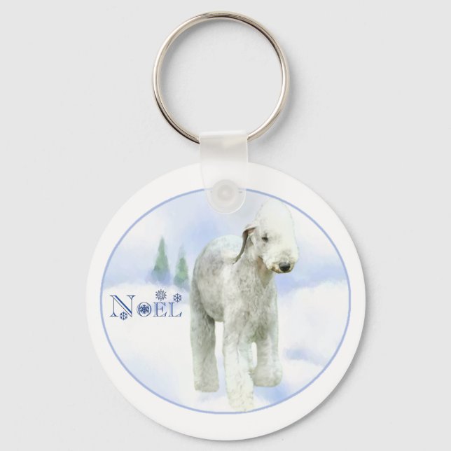 Noel Bedlington Terrier Key Ring (Front)