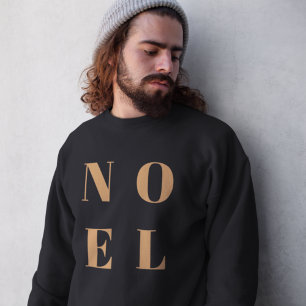 Noel Black and Gold   Trendy Stylish Christmas Sweatshirt