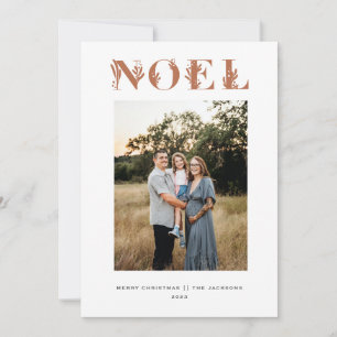 Noel Boho Religious Christmas  Holiday Card