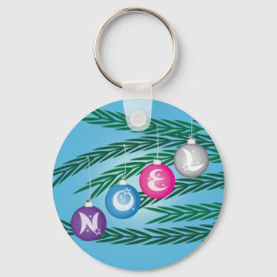 Noel Bulbs Key Ring