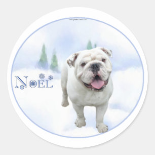 Noel Bulldog Stickers