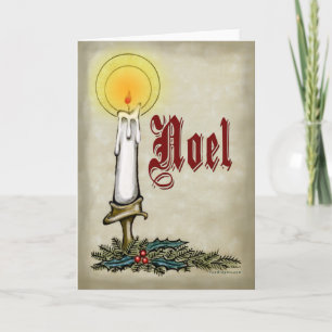 Noel Candle Holiday Card