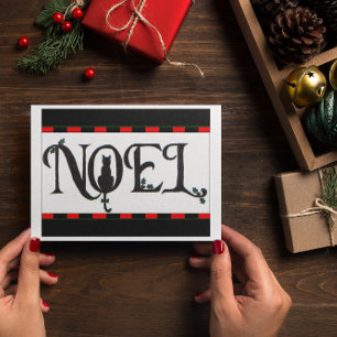 Noel Cat Christmas Card