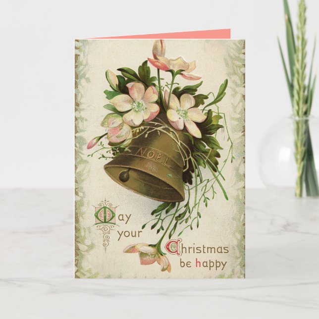 Noel Christmas Bell Card (Front)