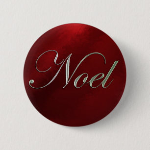 Noel Christmas button