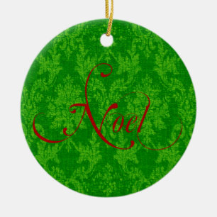 Noel Christmas Ceramic Ornament