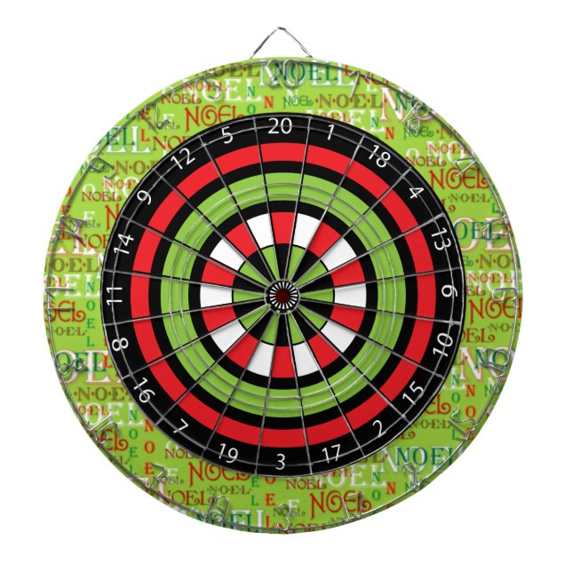 Noel Christmas Dartboard (Front)