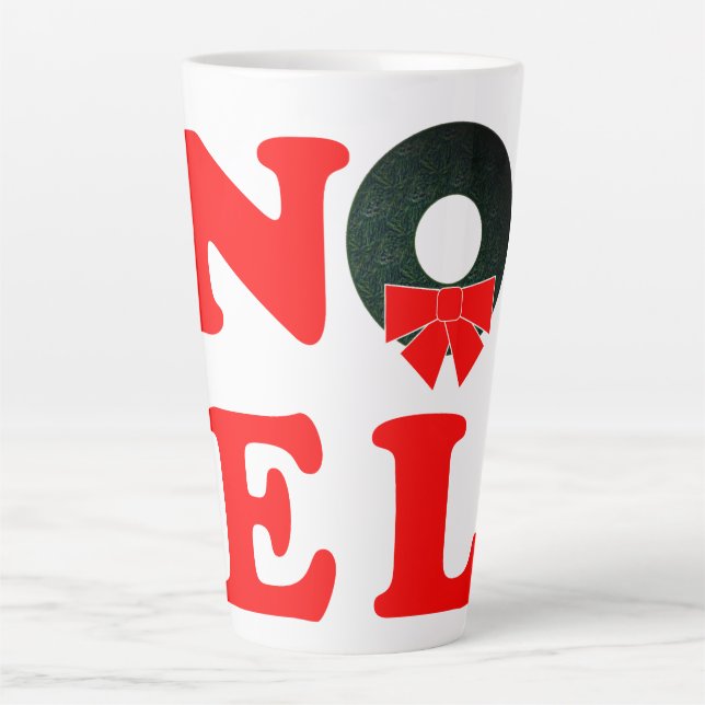 NOEL Christmas  Latte Mug (Front)