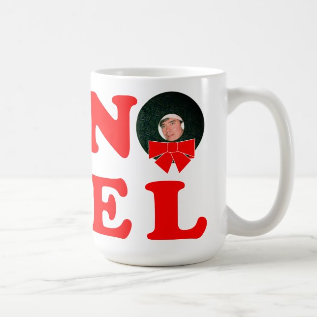 NOEL Christmas Personalised Coffee Mug (Right)