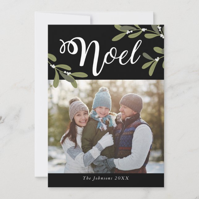 Noel - Christmas Photo Card (Front)