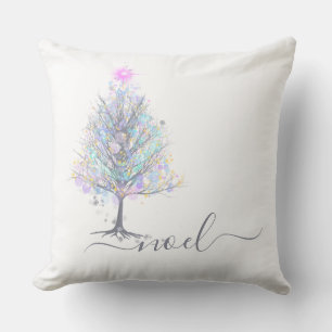 Noel christmas tree keepsake with message cushion