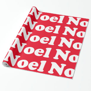 Noel (Cooper Black) Wrapping Paper