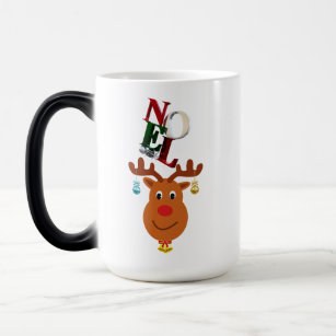 Noel Deer Bells Bauble Rudolf Snowflakes Christmas Magic Mug