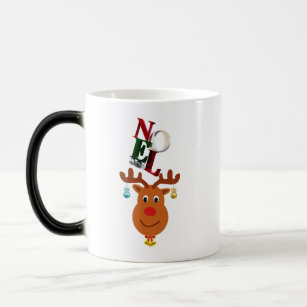 Noel Deer Bells Bauble Rudolf Snowflakes Christmas Magic Mug