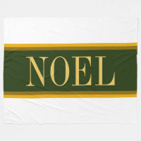 NOEL Elegant Forest Green Brown White Stripes