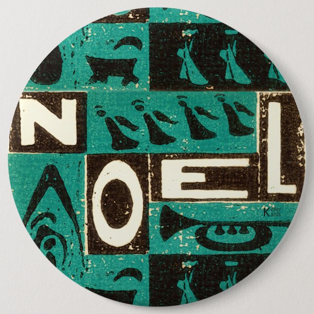Noel Green 6 Cm Round Badge (Front)