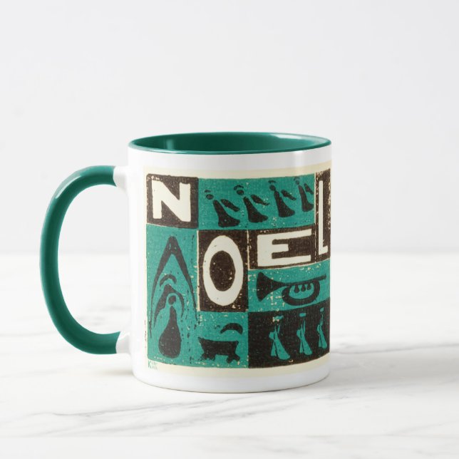 Noel Green Mug (Left)