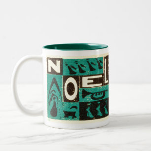 Noel Green Two-Tone Coffee Mug