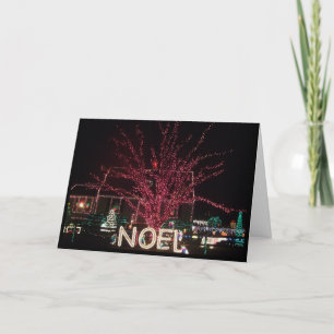 noel holiday lights card