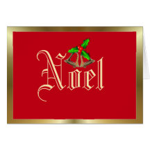 Noel holly and berries red Christmas