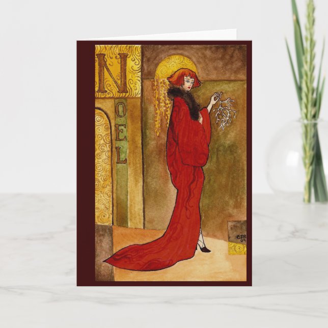 Noel Nouveau Holiday Card (Front)