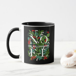 NOEL Personalised Family Name Christmas Mug