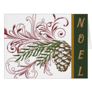 Noel Pinecone Holiday Design