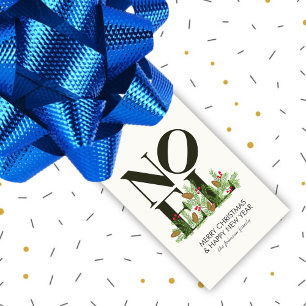 NOEL Pop Letter Art Inspired Christmas Gift Tags