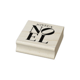 NOEL Pop Letter Art Inspired Christmas Rubber Stamp