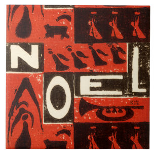 Noel Red Ceramic Tile