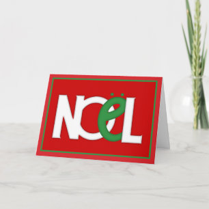 NOEL red French Christmas Card