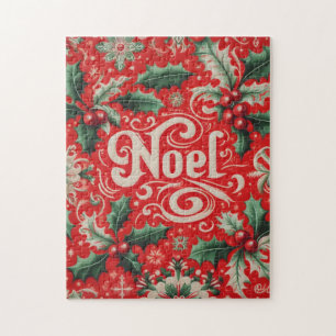 Noel Red & Green Jigsaw Puzzle