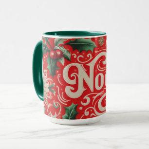 Noel Red & Green Mug