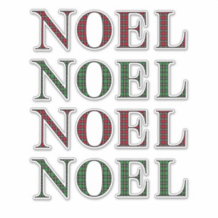 Noel Red & Green Plaid Pattern