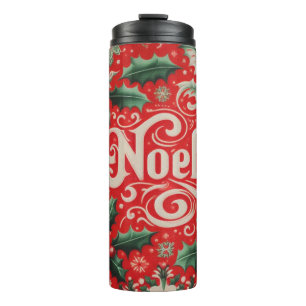 Noel Red & Green Thermal Tumbler