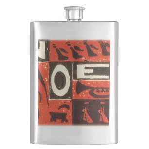 Noel Red Hip Flask
