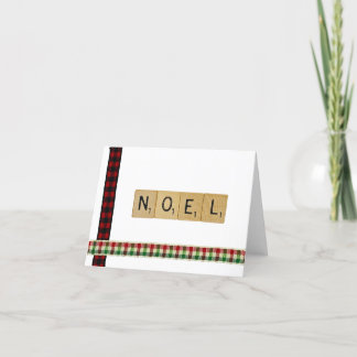 Noel Scrabble Christmas Card