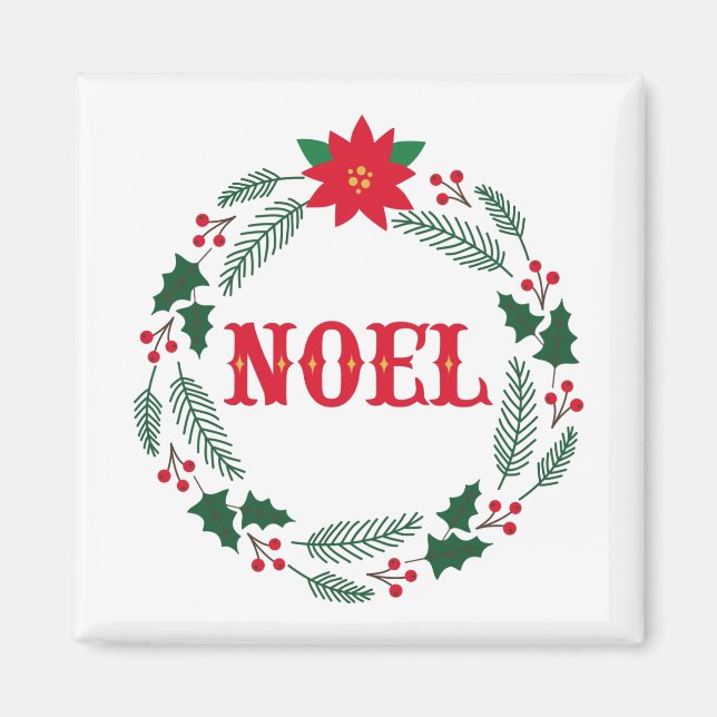 Noel Wreath Magnet (Front)