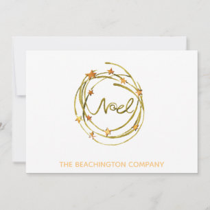 *~* NOEL Wreath - Office Business  Holiday Card