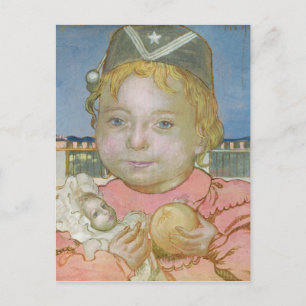 Noelle at Fiesole, 1898 Holiday Postcard