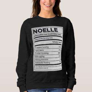 Noelle Nutrition Information  Problem Solving Hard Sweatshirt