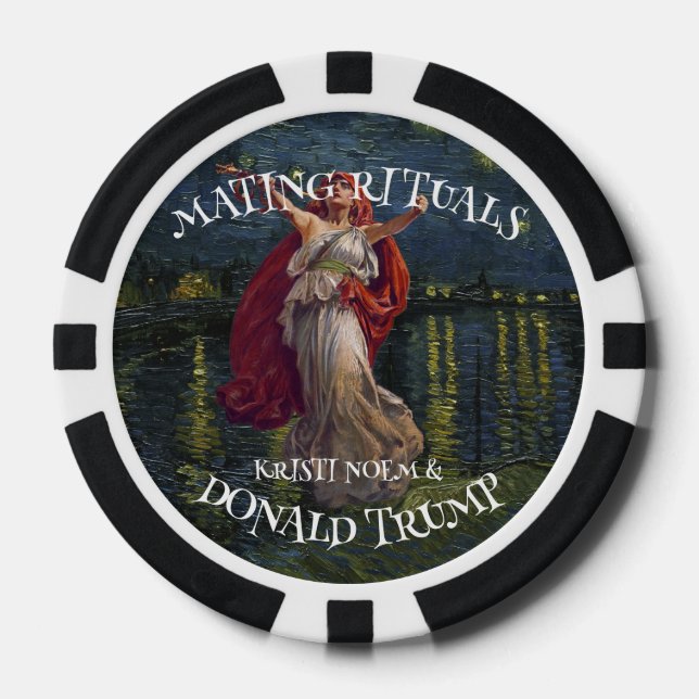 NOEM TRUMP CATCH RELEASE IMPREGNATE HAPPY HOUR POKER CHIPS (Front)