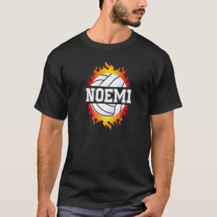 Noemi Name Volleyball Player Girls Ball and Net Sp T-Shirt
