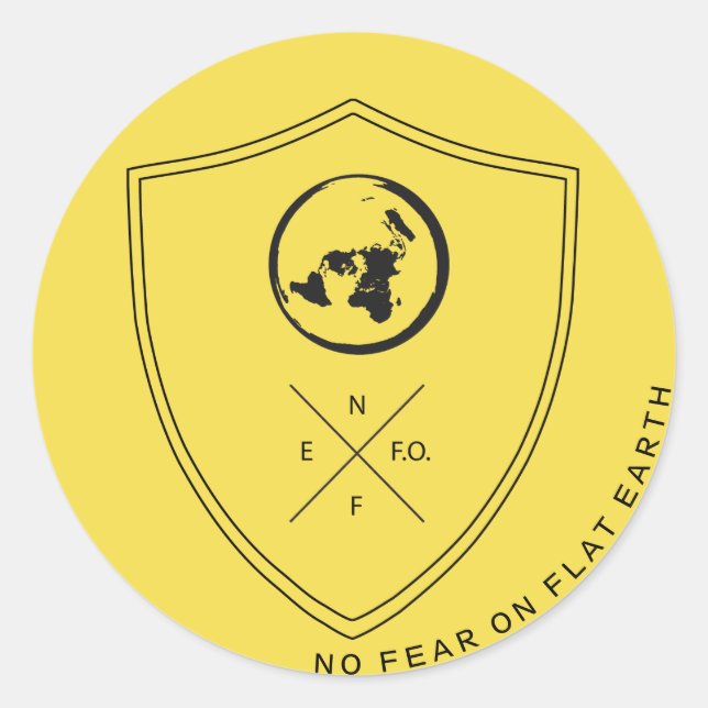#NOFEARONFLATEARTH TAG1 Sticker (Front)