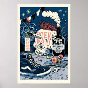 NOFX REPRODUCTION Gig Poster Matte  Art Print