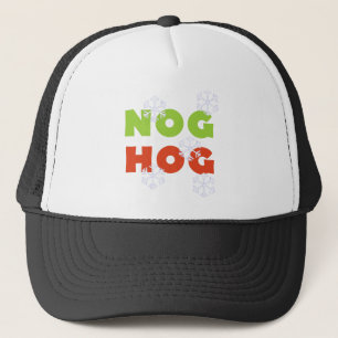 Nog Hog Holiday Tshirts and Gifts Trucker Hat