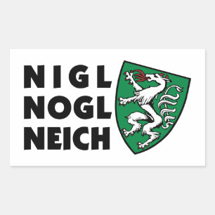 Nogl neich Vintage Steiermark Austria Rectangular Sticker